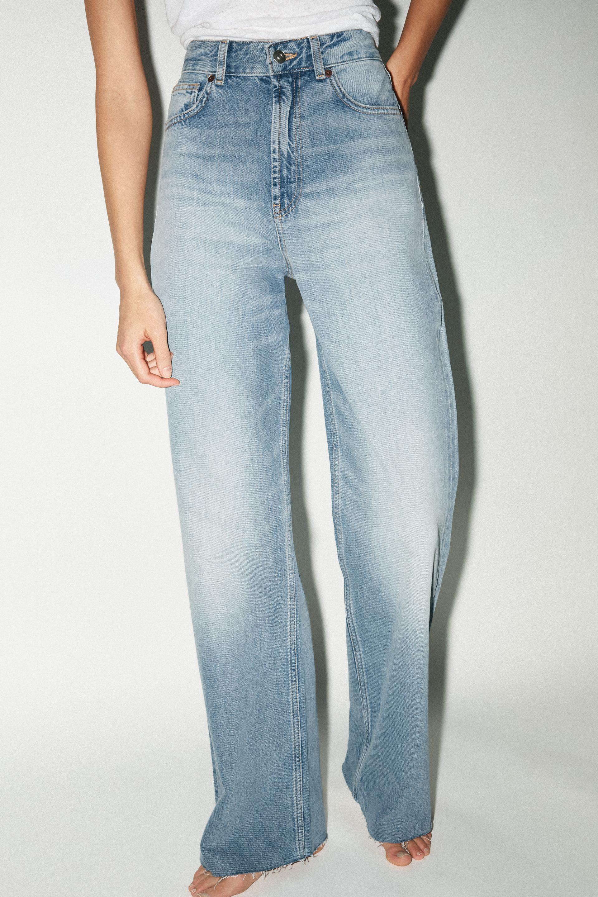 TRF WIDE-LEG HIGH-WAIST JEANS - view 1