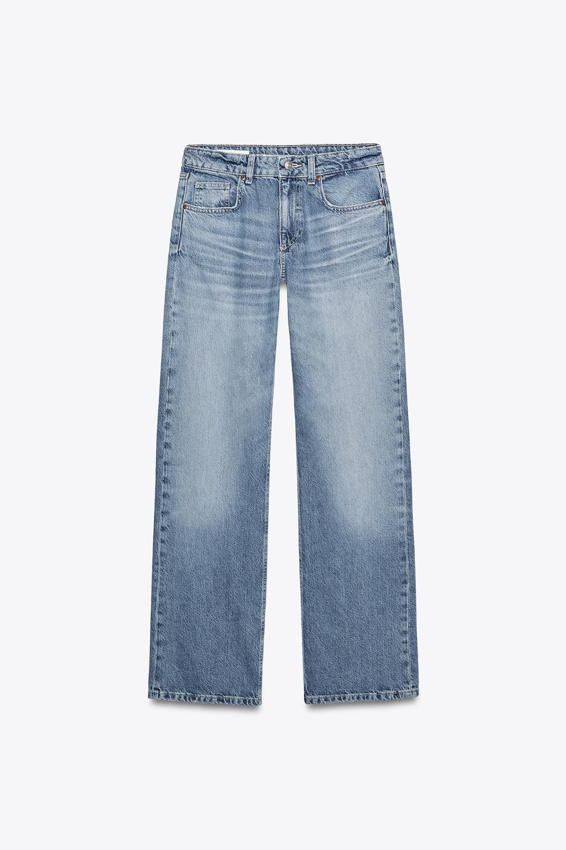 TRF MID-WAIST WIDE-LEG JEANS - view 2