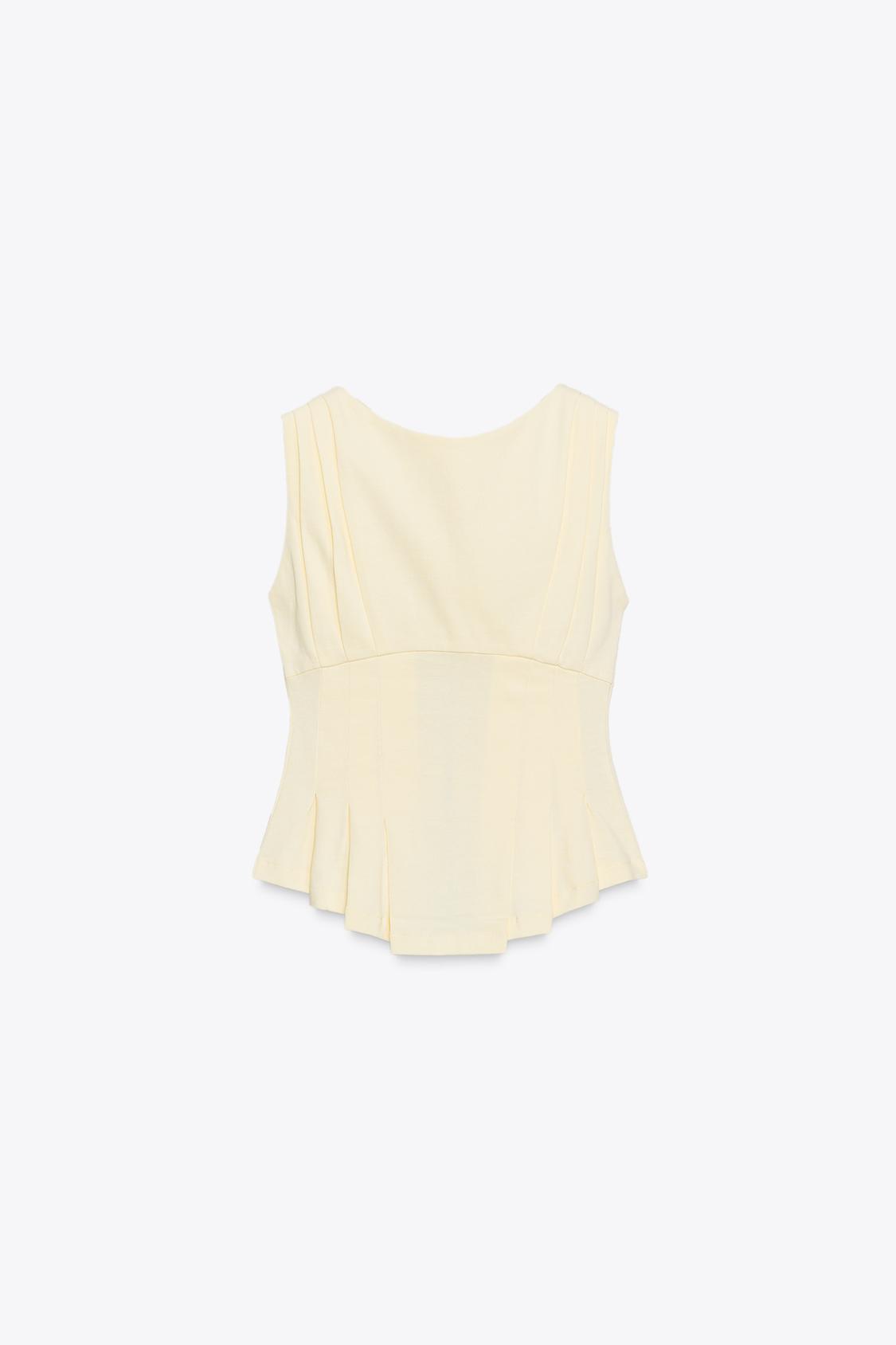 TPLEATED ZIP T-SHIRT - view 1