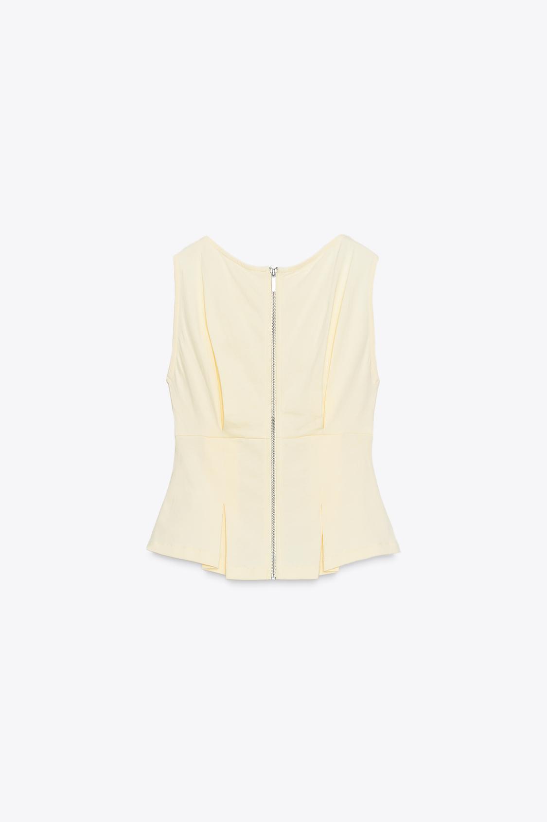 TPLEATED ZIP T-SHIRT - view 2